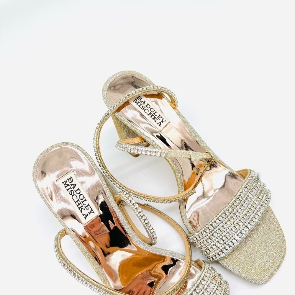 Badgley Mischka Becca Strappy Block Heel - Picture 2 of 9